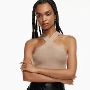 Abercrombie & Fitch Criss Cross Cropped Tank